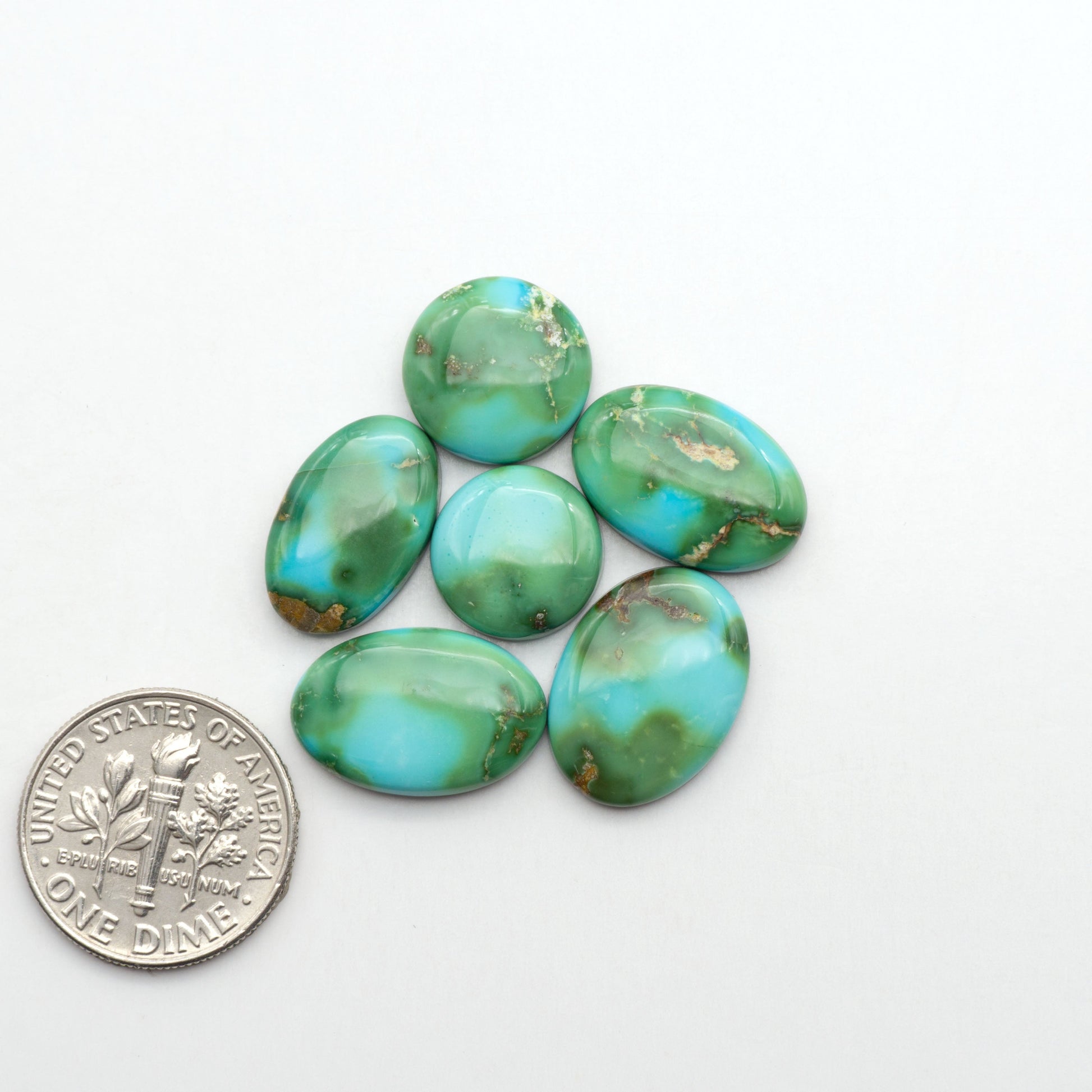 Sonoran Mountain Turquoise showcases a stunning blend of blue and green hues and natural patterns that make it a must-have for any jewelry collection.