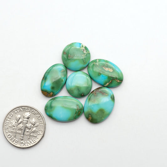 Sonoran Mountain Turquoise showcases a stunning blend of blue and green hues and natural patterns that make it a must-have for any jewelry collection.