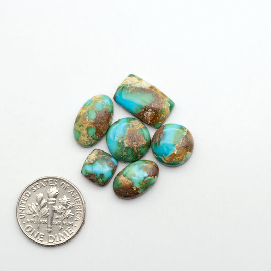 Sonoran Mountain Turquoise showcases a stunning blend of blue and green hues and natural patterns that make it a must-have for any jewelry collection.