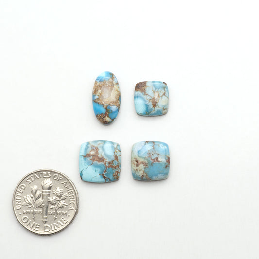Discover the beauty of Natural Golden Hills Turquoise—prized for its icy blue tones, golden matrix, and exceptional quality. Ideal for artisan jewelry designs.
