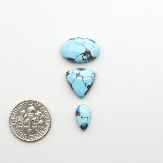 Discover the beauty of Natural Golden Hills Turquoise—prized for its icy blue tones, golden matrix, and exceptional quality. Ideal for artisan jewelry designs.