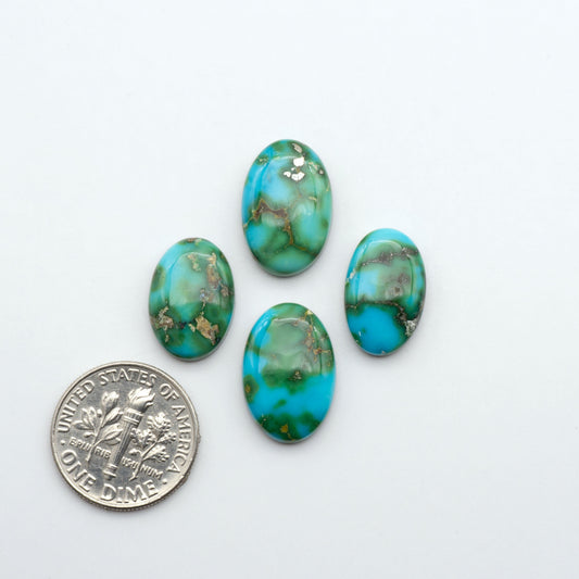 Sonoran Mountain Turquoise showcases a stunning blend of blue and green hues and natural patterns that make it a must-have for any jewelry collection.