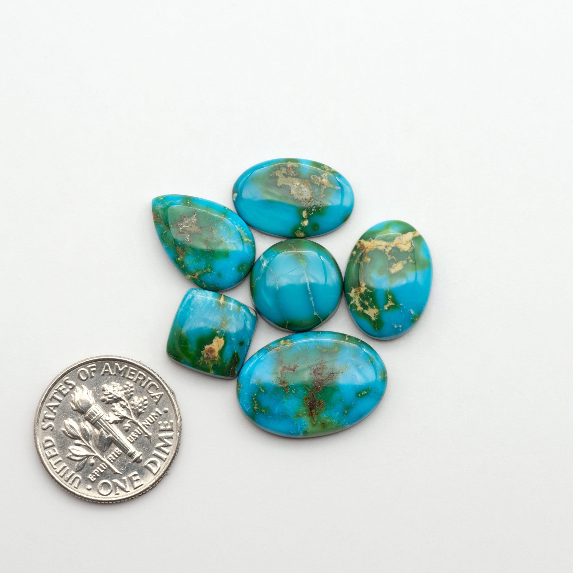 Sonoran Mountain Turquoise showcases a stunning blend of blue and green hues and natural patterns that make it a must-have for any jewelry collection.