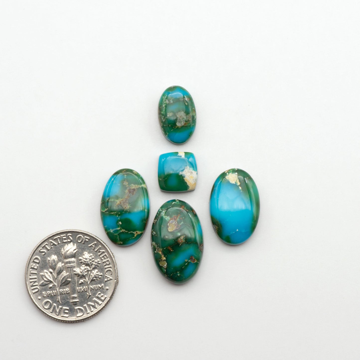 Sonoran Mountain Turquoise showcases a stunning blend of blue and green hues and natural patterns that make it a must-have for any jewelry collection.