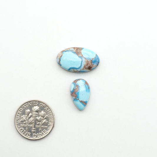 Discover the beauty of Natural Golden Hills Turquoise—prized for its icy blue tones, golden matrix, and exceptional quality. Ideal for artisan jewelry designs.