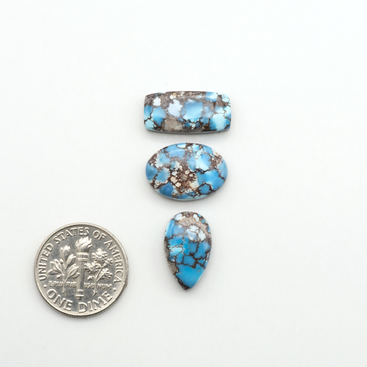 Discover the beauty of Natural Golden Hills Turquoise—prized for its icy blue tones, golden matrix, and exceptional quality. Ideal for artisan jewelry designs.