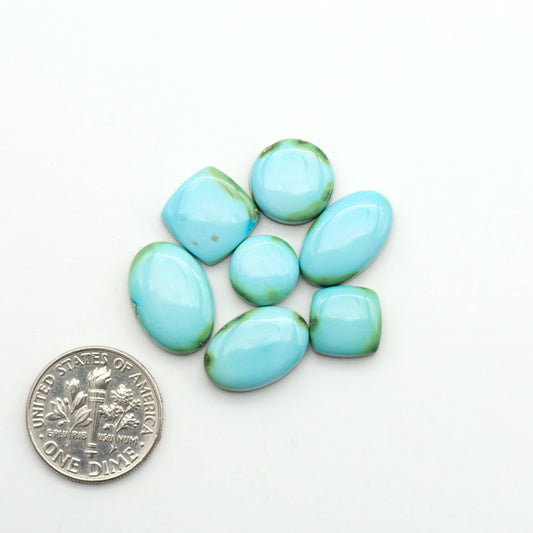 Sonoran Mountain Turquoise showcases a stunning blend of blue and green hues and natural patterns that make it a must-have for any jewelry collection.
