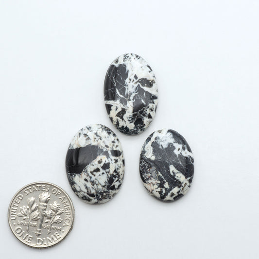 White Buffalo Stone Cabochons