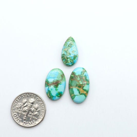 Sonoran Mountain Turquoise showcases a stunning blend of blue and green hues and natural patterns that make it a must-have for any jewelry collection