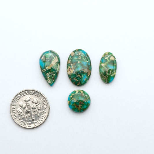 Sonoran Mountain Turquoise showcases a stunning blend of blue and green hues and natural patterns that make it a must-have for any jewelry collection