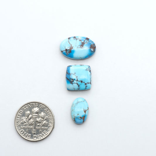 Discover the beauty of Natural Golden Hills Turquoise—prized for its icy blue tones, golden matrix, and exceptional quality. Ideal for artisan jewelry designs.