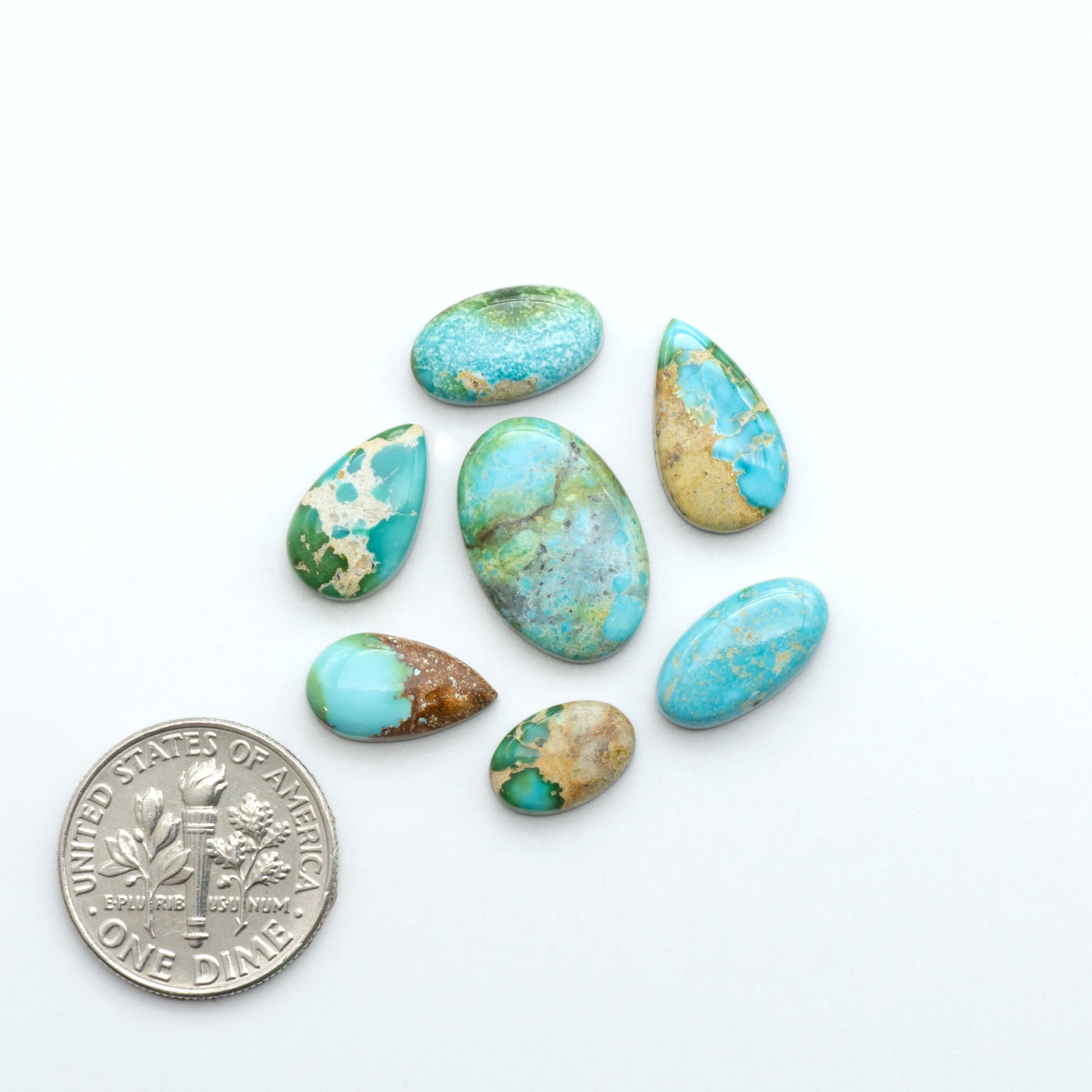 Sonoran Mountain Turquoise showcases a stunning blend of blue and green hues and natural patterns that make it a must-have for any jewelry collection.