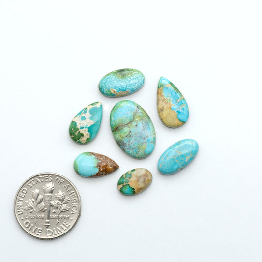 Sonoran Mountain Turquoise showcases a stunning blend of blue and green hues and natural patterns that make it a must-have for any jewelry collection.