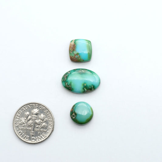 Sonoran Mountain Turquoise showcases a stunning blend of blue and green hues and natural patterns that make it a must-have for any jewelry collection.