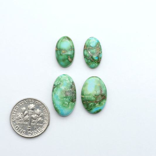 Sonoran Mountain Turquoise showcases a stunning blend of blue and green hues and natural patterns that make it a must-have for any jewelry collection.