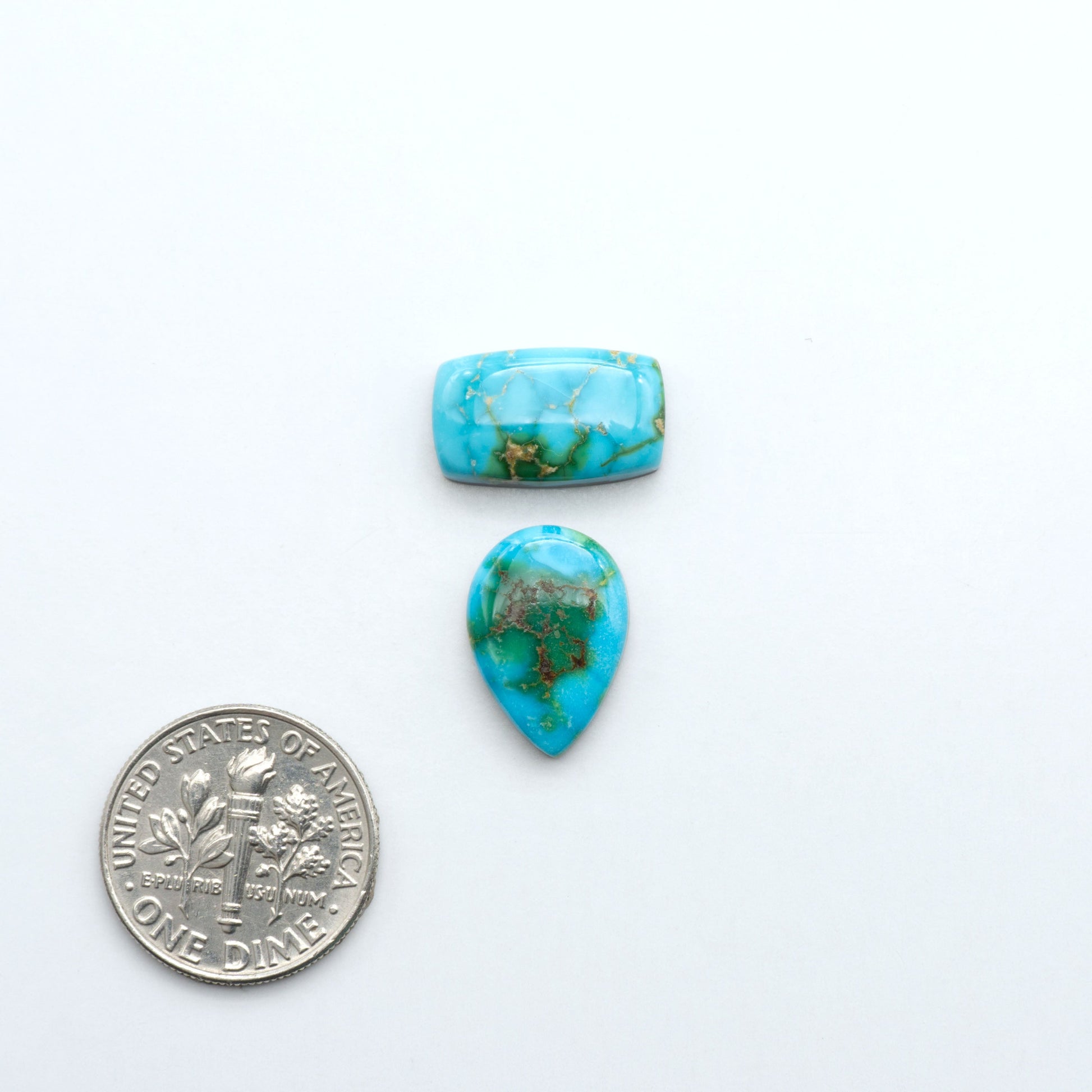 Sonoran Mountain Turquoise showcases a stunning blend of blue and green hues and natural patterns that make it a must-have for any jewelry collection.