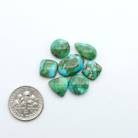 Sonoran Mountain Turquoise showcases a stunning blend of blue and green hues and natural patterns that make it a must-have for any jewelry collection.