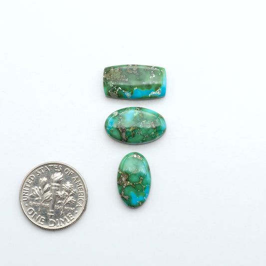 Sonoran Mountain Turquoise showcases a stunning blend of blue and green hues and natural patterns that make it a must-have for any jewelry collection.
