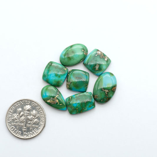 Sonoran Mountain Turquoise showcases a stunning blend of blue and green hues and natural patterns that make it a must-have for any jewelry collection.