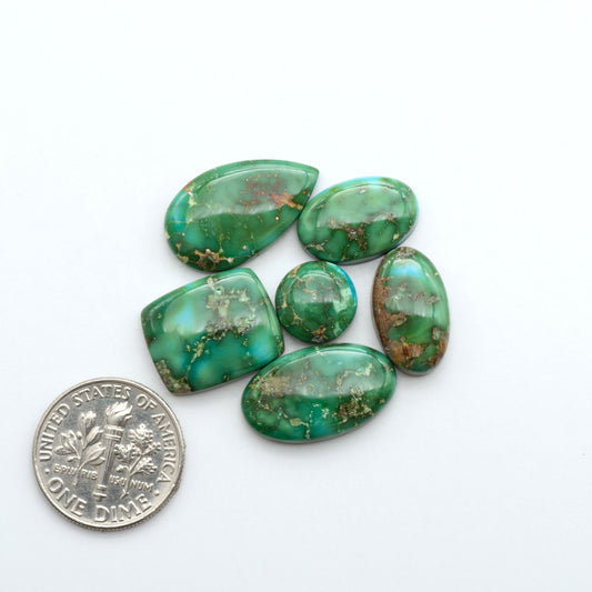 Sonoran Mountain Turquoise showcases a stunning blend of blue and green hues and natural patterns that make it a must-have for any jewelry collection.