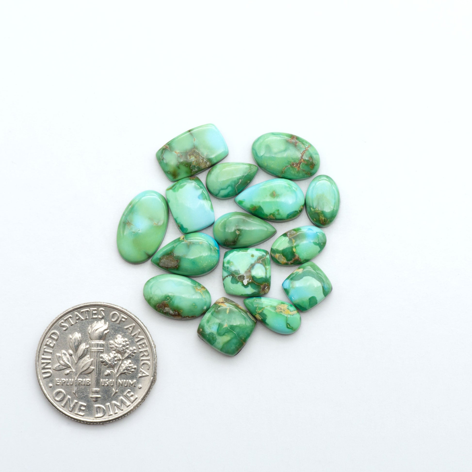 Sonoran Mountain Turquoise showcases a stunning blend of blue and green hues and natural patterns that make it a must-have for any jewelry collection.