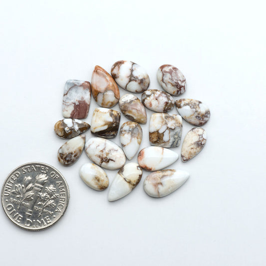 Wild Horse Cabochon are a magnificent addition to any collection. Natural magnesite stones feature a design that will add beauty to any jewelry design.