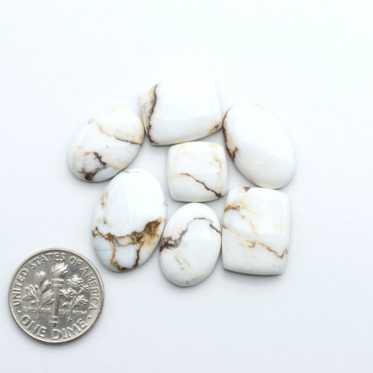 Wild Horse Cabochon are a magnificent addition to any collection. Natural magnesite stones feature a design that will add beauty to any jewelry design.