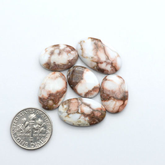 Wild Horse Cabochon are a magnificent addition to any collection. Natural magnesite stones feature a design that will add beauty to any jewelry design.