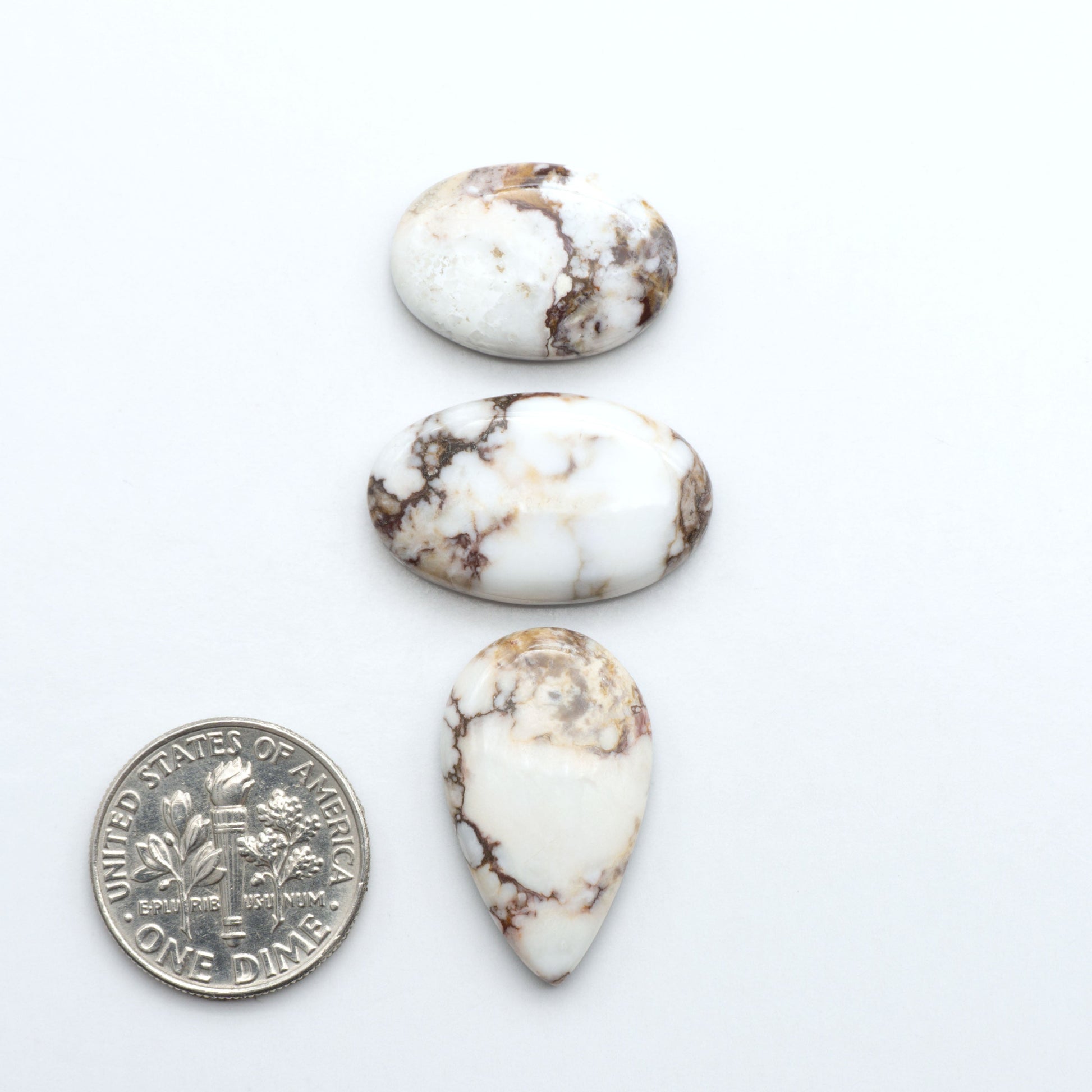 Wild Horse Cabochon are a magnificent addition to any collection. Natural magnesite stones feature a design that will add beauty to any jewelry design.