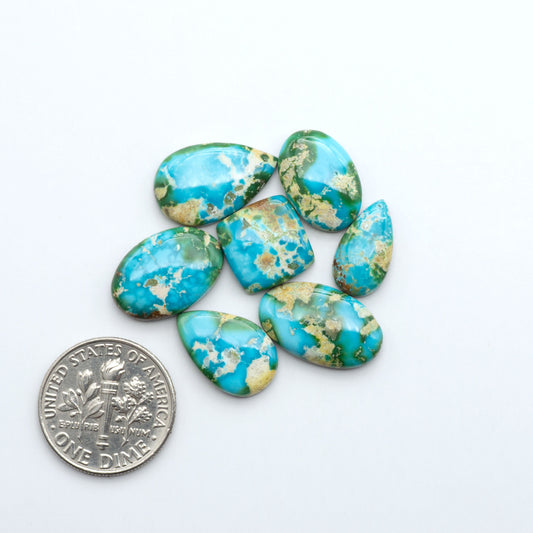 Sonoran Mountain Turquoise showcases a stunning blend of blue and green hues and natural patterns that make it a must-have for any jewelry collection.