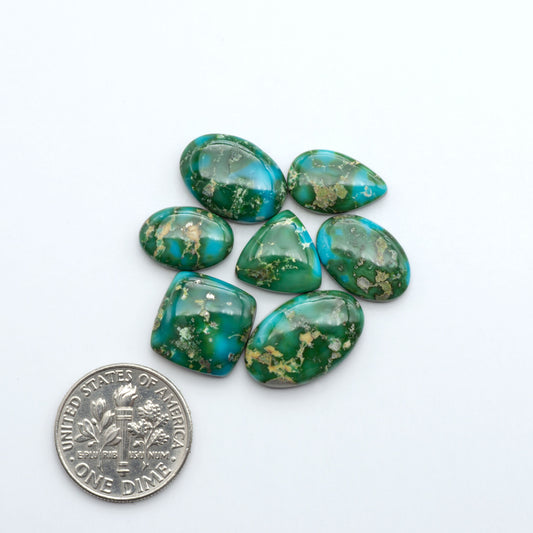 Sonoran Mountain Turquoise showcases a stunning blend of blue and green hues and natural patterns that make it a must-have for any jewelry collection.