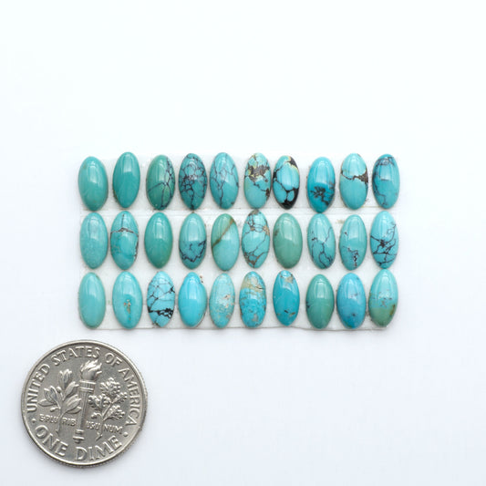 Hubei Cloud Mtn Turquoise is a highly sought-after gemstone known for its color and unique matrix patterns. Add a touch of elegance to your jewelry collection.