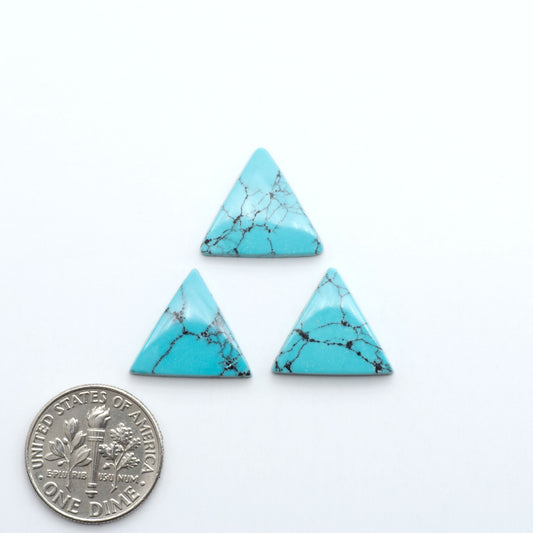 Hubei Cloud Mtn Turquoise is a highly sought-after gemstone known for its color and unique matrix patterns. Add a touch of elegance to your jewelry collection.
