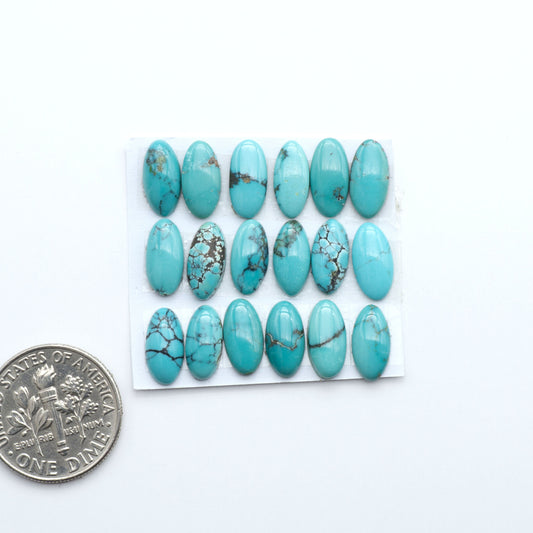 Hubei Cloud Mtn Turquoise is a highly sought-after gemstone known for its color and unique matrix patterns. Add a touch of elegance to your jewelry collection.