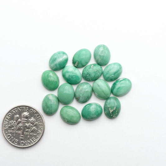 Shop Australian Variscite cabochons with natural matrix patterns, ideal for silversmiths and jewelry makers creating custom rings and pendants.