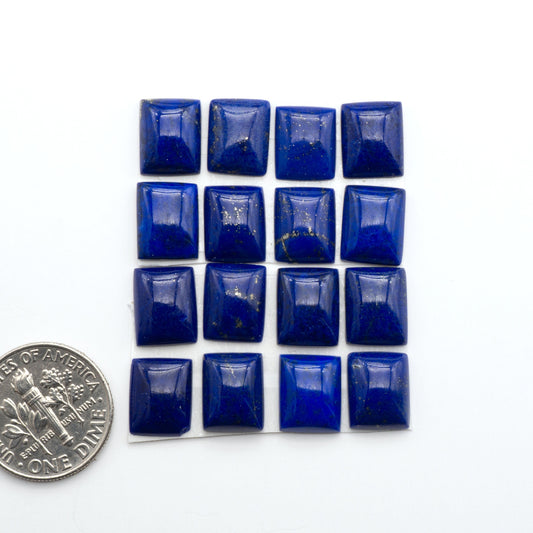 Shop natural Lapis Lazuli cabochons with rich blue tones and golden pyrite, perfect for silversmiths and jewelry makers designing custom pieces.