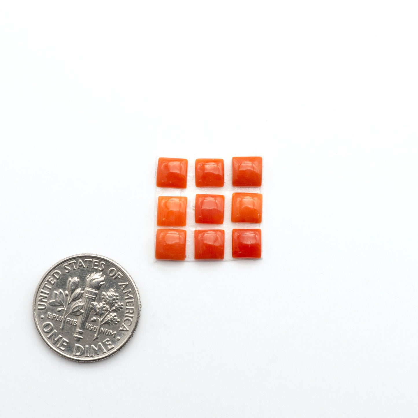 Discover natural Red Coral cabochons with deep crimson hues and smooth polish, ideal for creating timeless handcrafted rings, pendants, and custom designs.