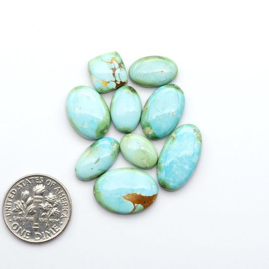 Sonoran Mountain Turquoise showcases a stunning blend of blue and green hues and natural patterns that make it a must-have for any jewelry collection.