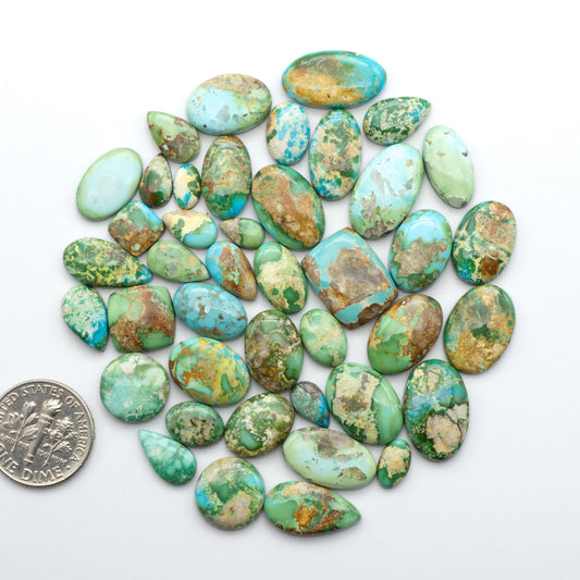 Sonoran Mountain Turquoise showcases a stunning blend of blue and green hues and natural patterns that make it a must-have for any jewelry collection.