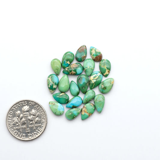 Sonoran Mountain Turquoise showcases a stunning blend of blue and green hues and natural patterns that make it a must-have for any jewelry collection.