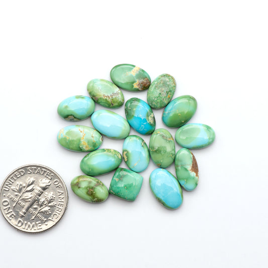 Sonoran Mountain Turquoise showcases a stunning blend of blue and green hues and natural patterns that make it a must-have for any jewelry collection.
