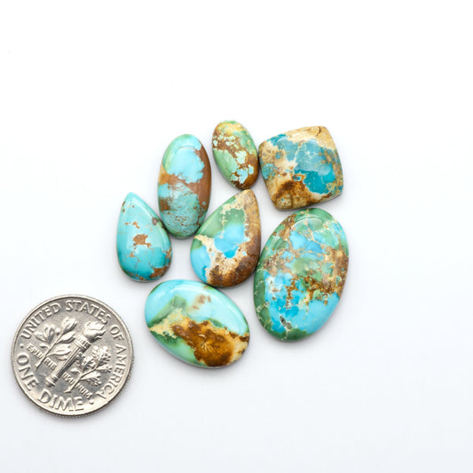 Sonoran Mountain Turquoise showcases a stunning blend of blue and green hues and natural patterns that make it a must-have for any jewelry collection.
