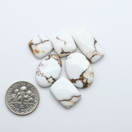 Wild Horse Cabochon are a magnificent addition to any collection. Natural magnesite stones feature a design that will add beauty to any jewelry design.