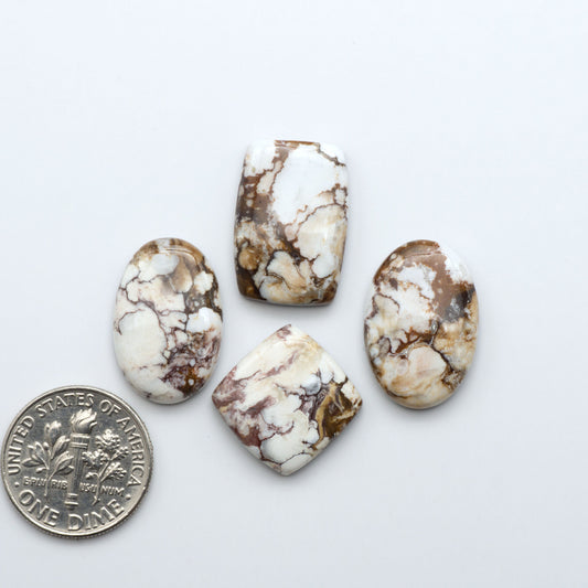 Wild Horse Cabochon are a magnificent addition to any collection. Natural magnesite stones feature a design that will add beauty to any jewelry design.