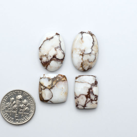 Wild Horse Cabochon are a magnificent addition to any collection. Natural magnesite stones feature a design that will add beauty to any jewelry design.