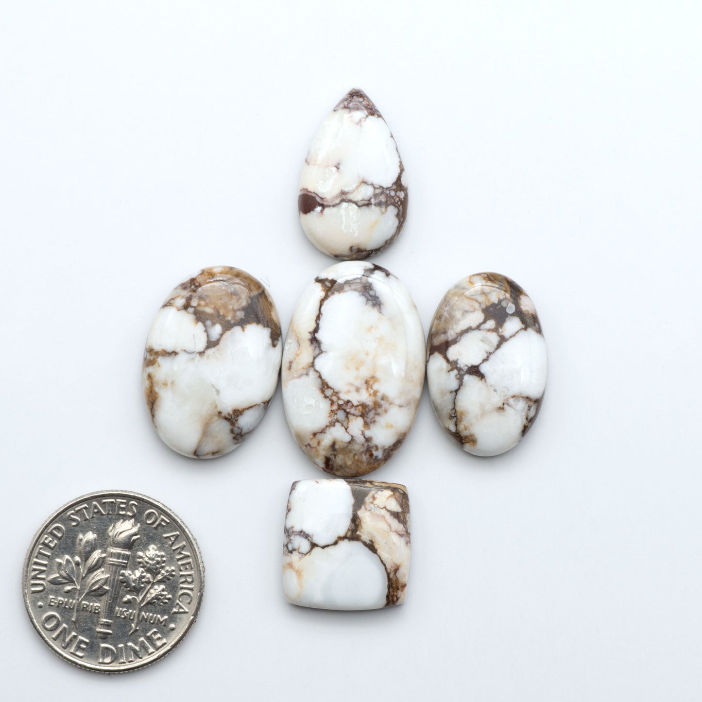 Wild Horse Cabochon are a magnificent addition to any collection. Natural magnesite stones feature a design that will add beauty to any jewelry design.