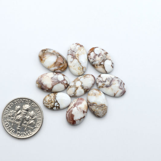 Wild Horse Cabochon are a magnificent addition to any collection. Natural magnesite stones feature a design that will add beauty to any jewelry design.