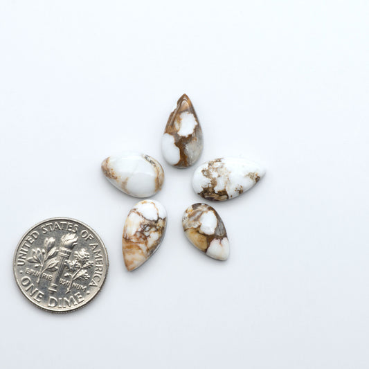 Wild Horse Cabochon are a magnificent addition to any collection. Natural magnesite stones feature a design that will add beauty to any jewelry design.