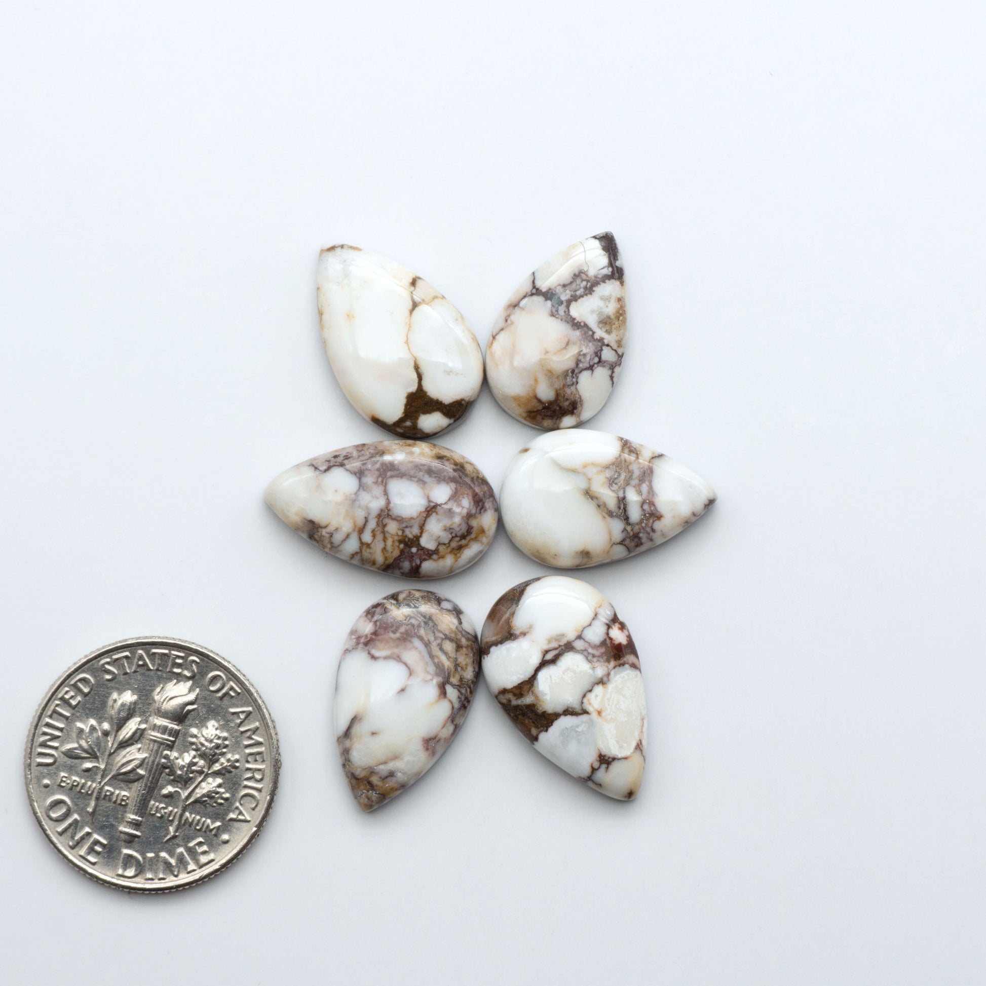 Wild Horse Cabochon are a magnificent addition to any collection. Natural magnesite stones feature a design that will add beauty to any jewelry design.