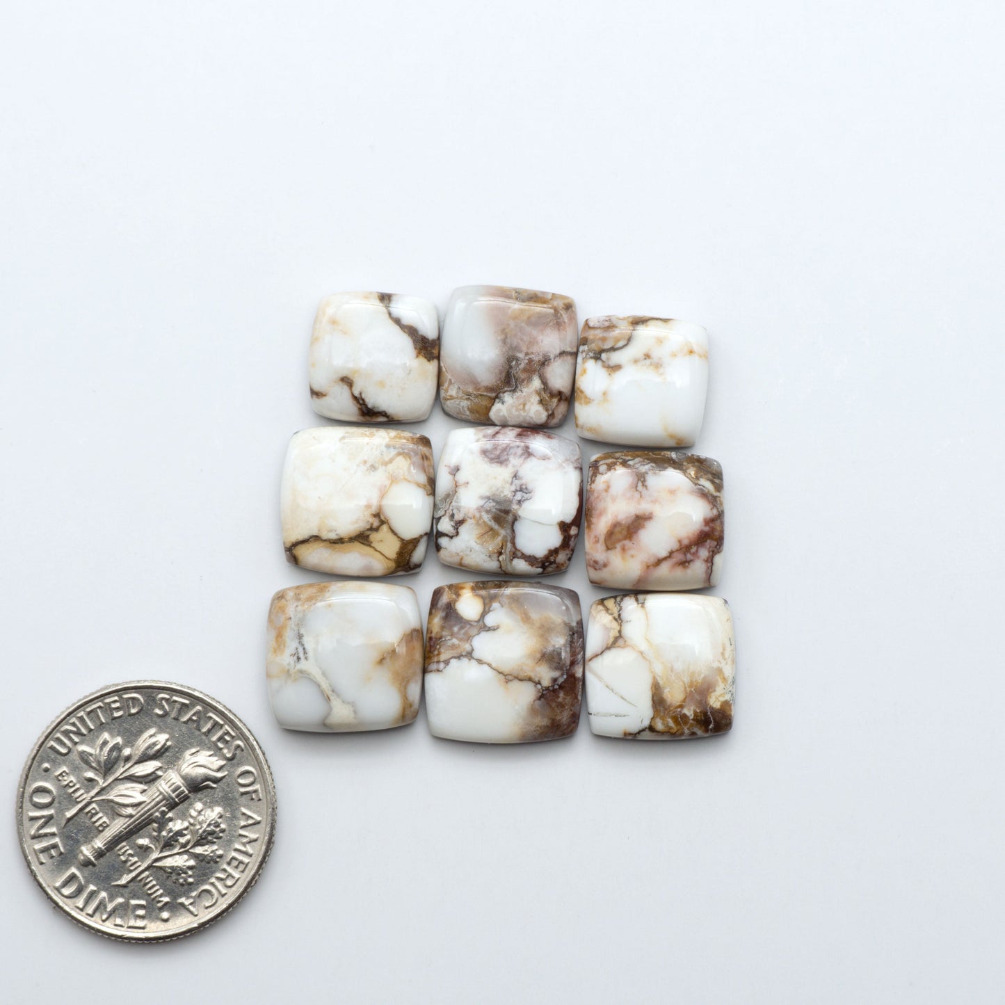 Wild Horse Cabochon are a magnificent addition to any collection. Natural magnesite stones feature a design that will add beauty to any jewelry design.